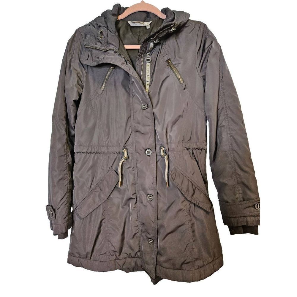 Athleta dark green hooded winter coat. Size S.